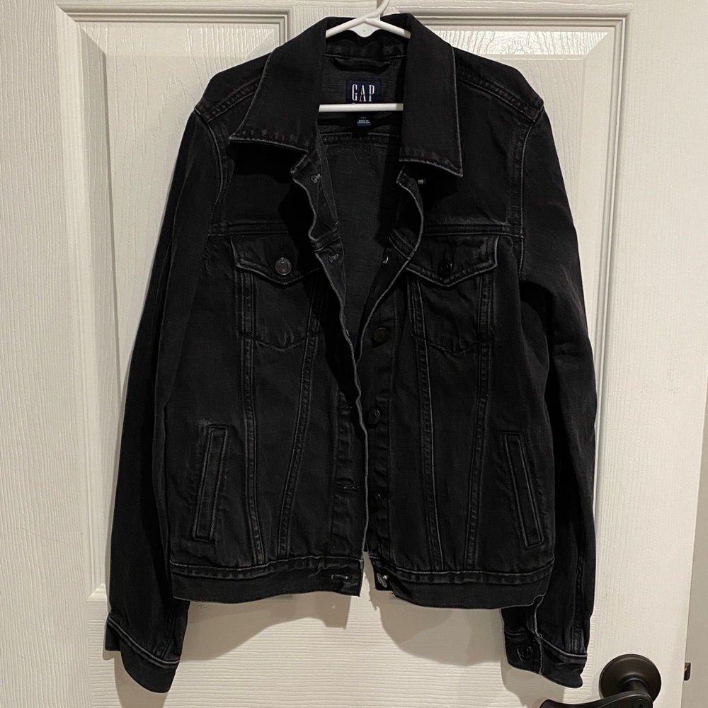 GAP Black Denim Jacket Women’s XXS with Pockets